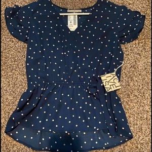 Navy blue blouse